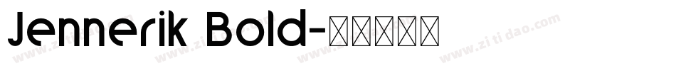 Jennerik Bold字体转换